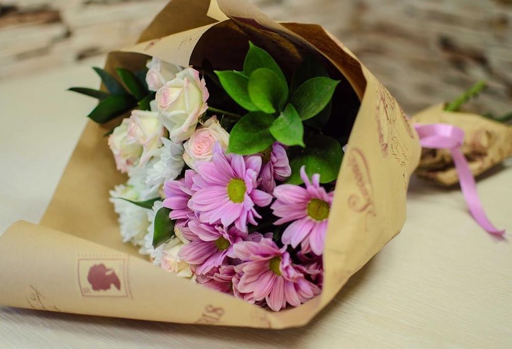 Букет цветов из: Розы и Хризантемы в Почепе