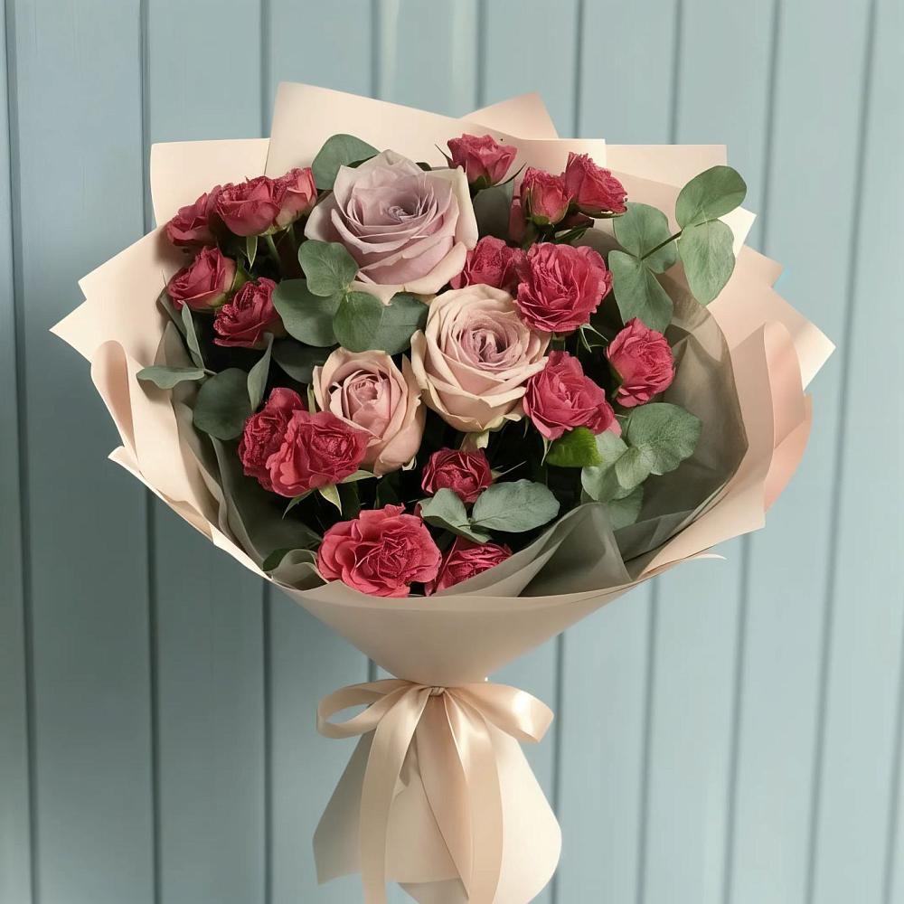 Букет цветов из: Гвоздики и Розы в Почепе