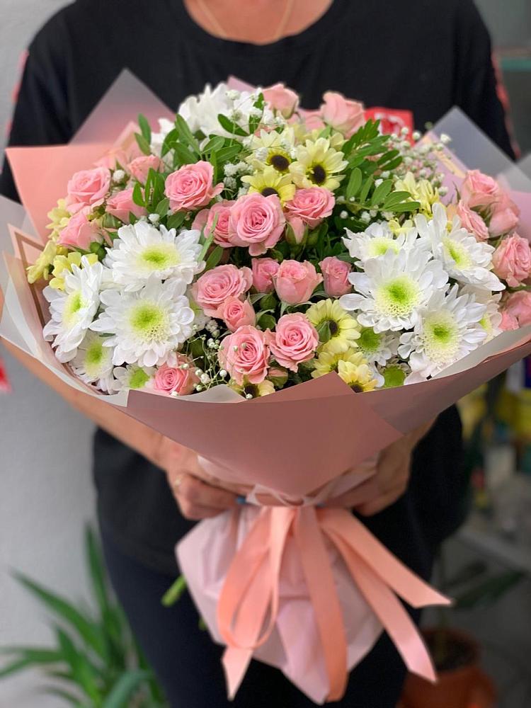 Букет цветов из: Розы и Хризантемы в Почепе