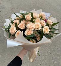 Букет Кремовые розы Латте в Почепе