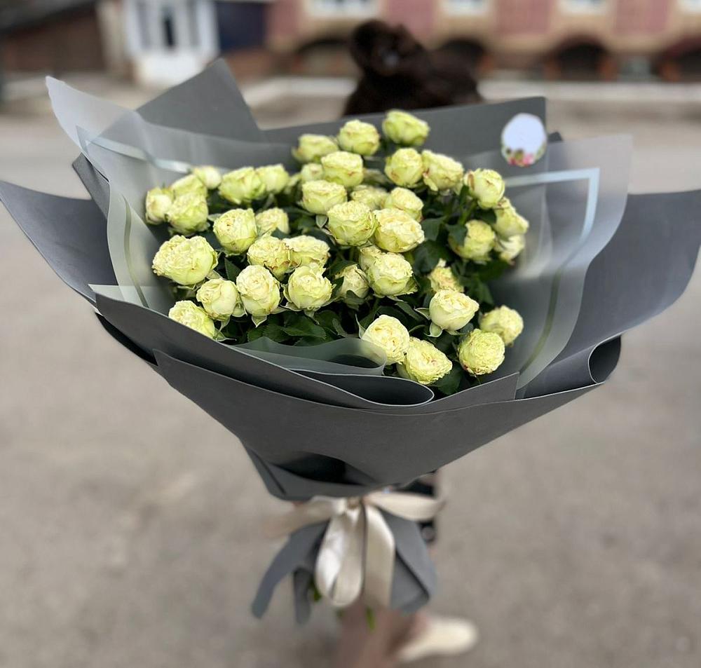 Белые кустовые розы Солинеро в Почепе Букет Белые кустовые розы Солинеро в Почепе