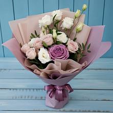 Букет цветов из:  Розы и Лизиантусы #REPLACE_PRED# Почепе
