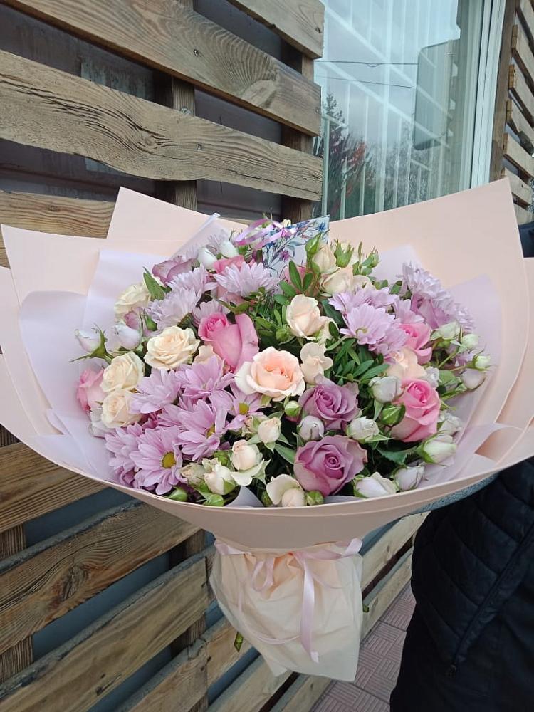 Букет цветов из: Розы и Хризантемы в Почепе