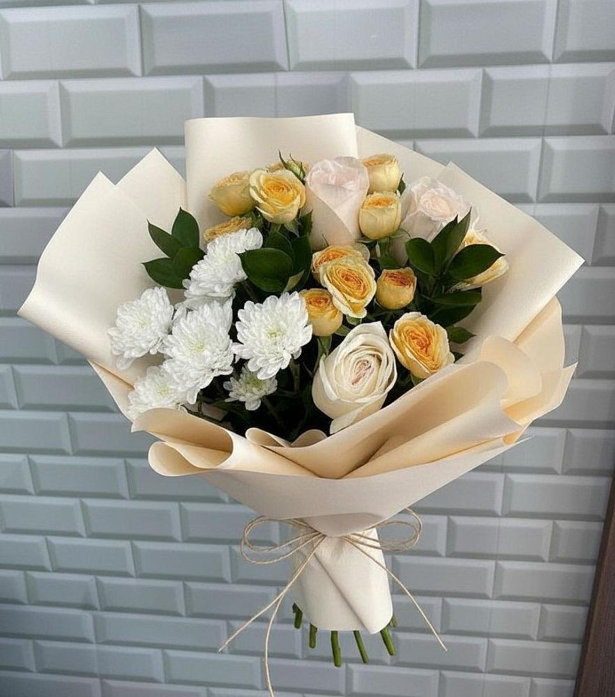 Букет цветов из: Розы и Хризантемы в Почепе