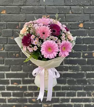 Букет цветов из:  Герберы и Хризантемы в Почепе