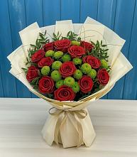 Букет цветов из:  Розы и Хризантемы в Почепе