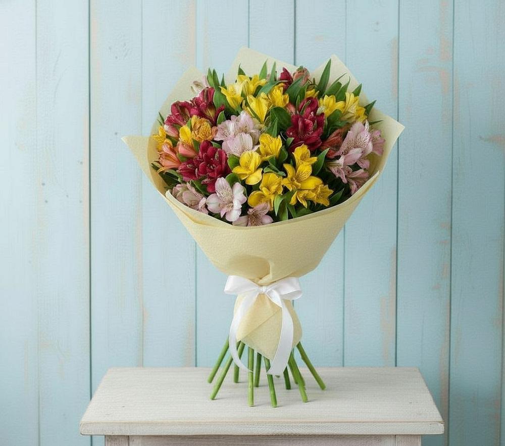 Букет цветов из: Альстромерии в Почепе