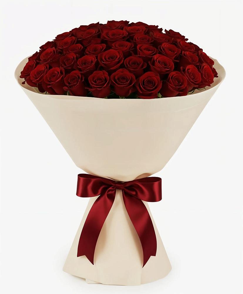 Букет 101 Бордовая роза Блэк Бакарра в Почепе