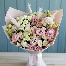 Букет цветов из:  Альстромерии и Розы в Почепе